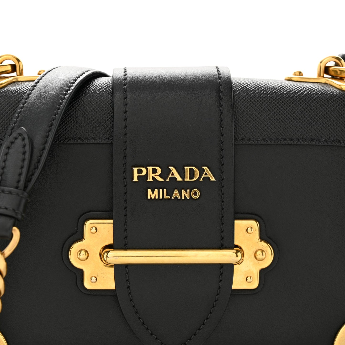 City Calf Saffiano Cahier Bag Black