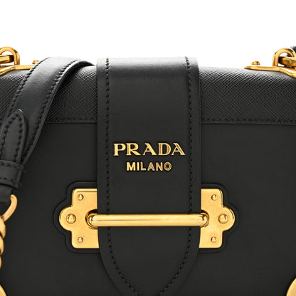 Prada City Calf Saffiano Cahier Bag Black 7 of 10