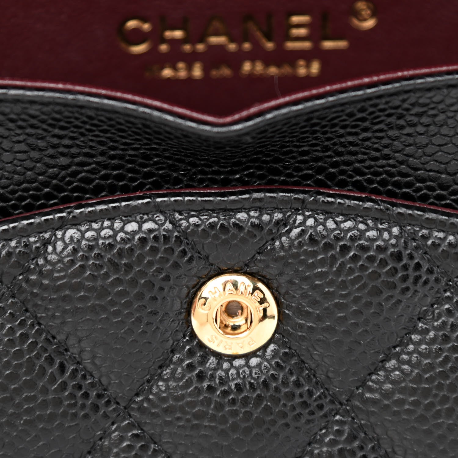 Chanel Caviar Quilted Medium Double Flap Black 13 of 14