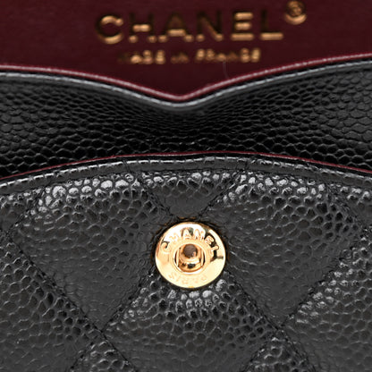 Chanel Caviar Quilted Medium Double Flap Black 13 of 14