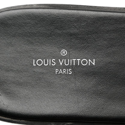 Louis Vuitton Patent Monogram Lock It Flat Mule 39.5 Black 7 of 11