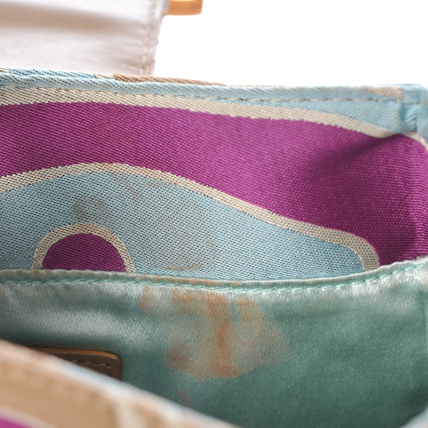 Fendi Satin Swirl Baguette Bag Multicolor 8 of 11