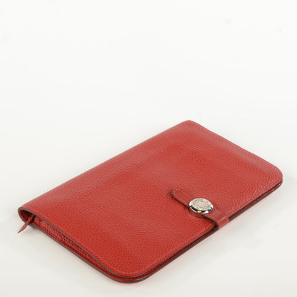 Hermes Togo Dogon Duo Wallet Vermillion 6 of 11