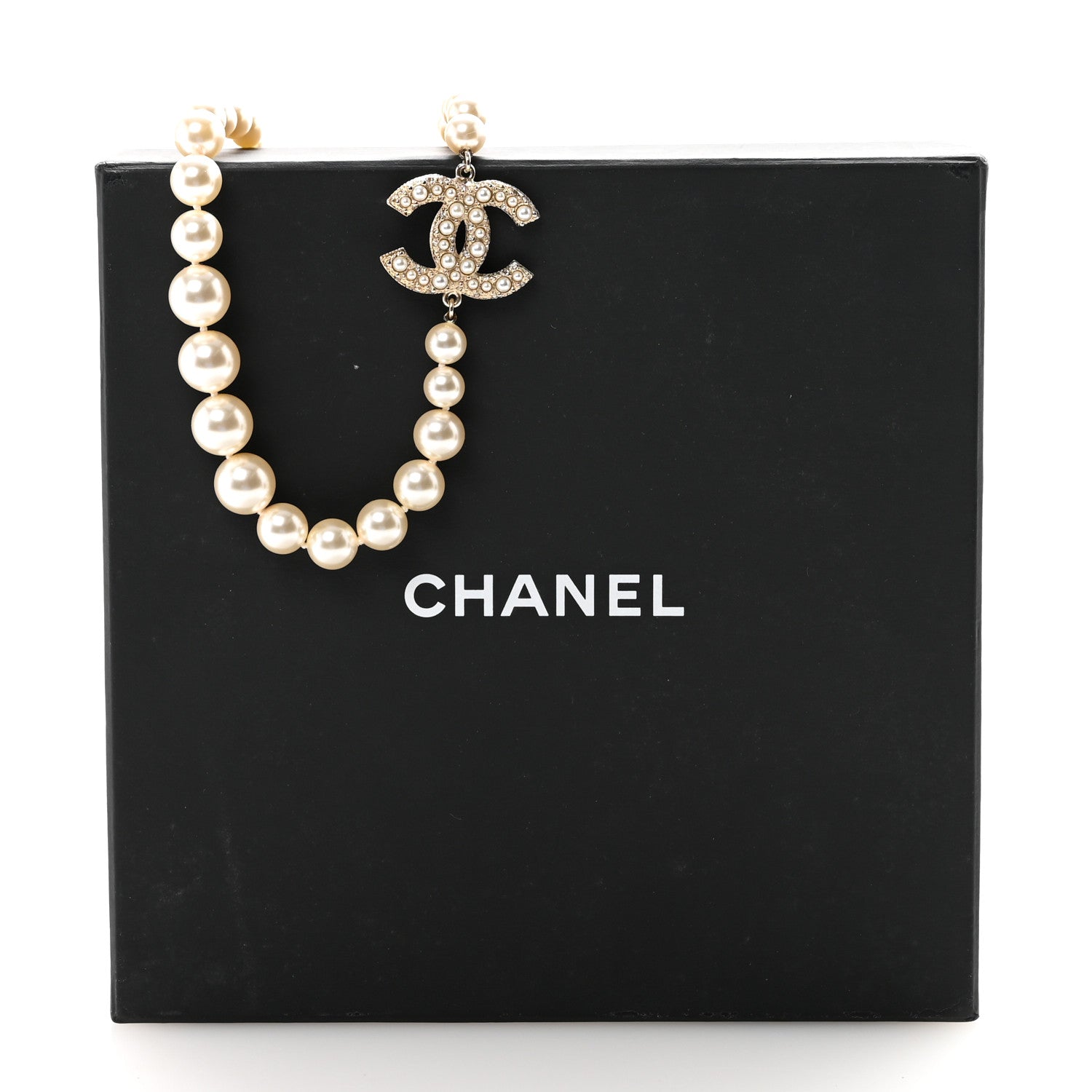 Chanel Pearl CC 100th Anniversary Necklace Light Gold 6 of 6