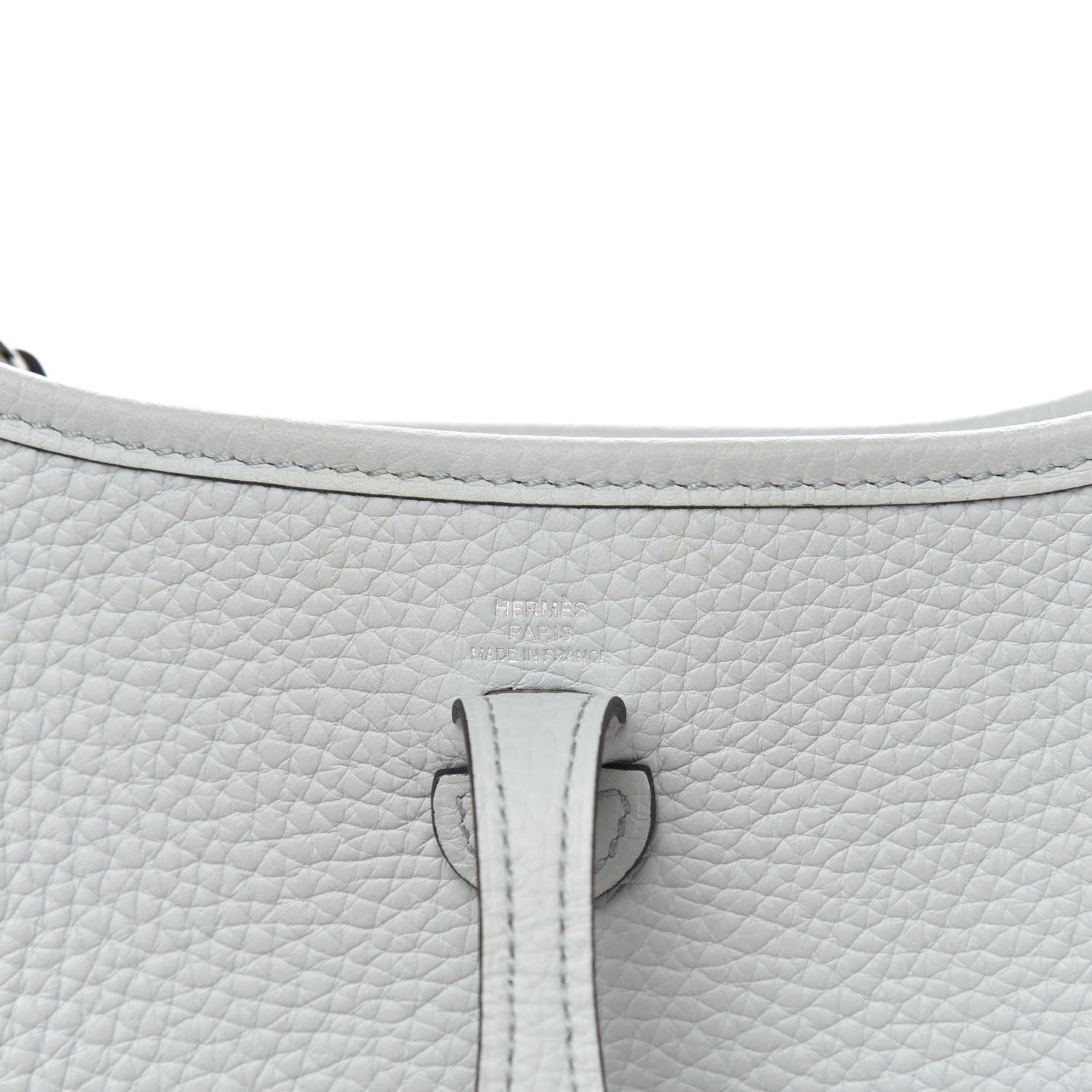 Hermes Taurillon Clemence Amazone Evelyne TPM Bleu Pale Indigo 6 of 10