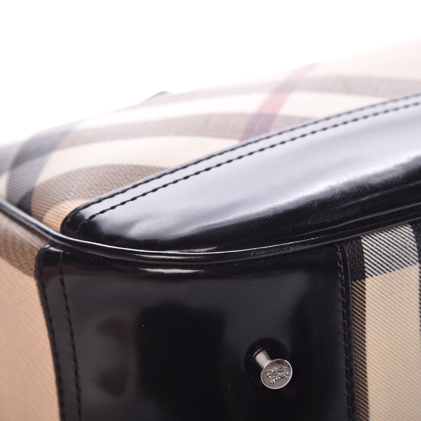 Supernova Check Patent Bowling Bag Black