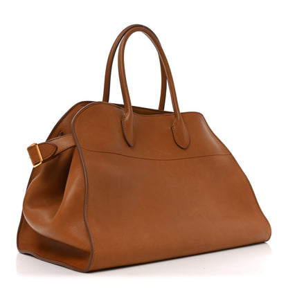 The Row Polished Saddle Calfskin Soft Margaux 15 Cuir 3 of 10
