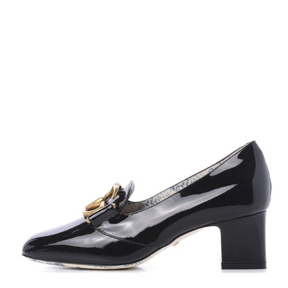 Gucci Vernice GG Victoire 55mm Loafer Pumps 35.5 Black 1 of 9