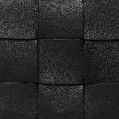 Bottega Veneta Lambskin Maxi Intreccio Small Cassette Crossbody Bag Black 8 of 10