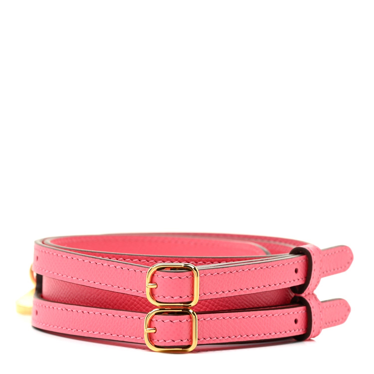 Hermes Epsom 35mm Harnachement Shoulder Strap Rose Azalee 1 of 6