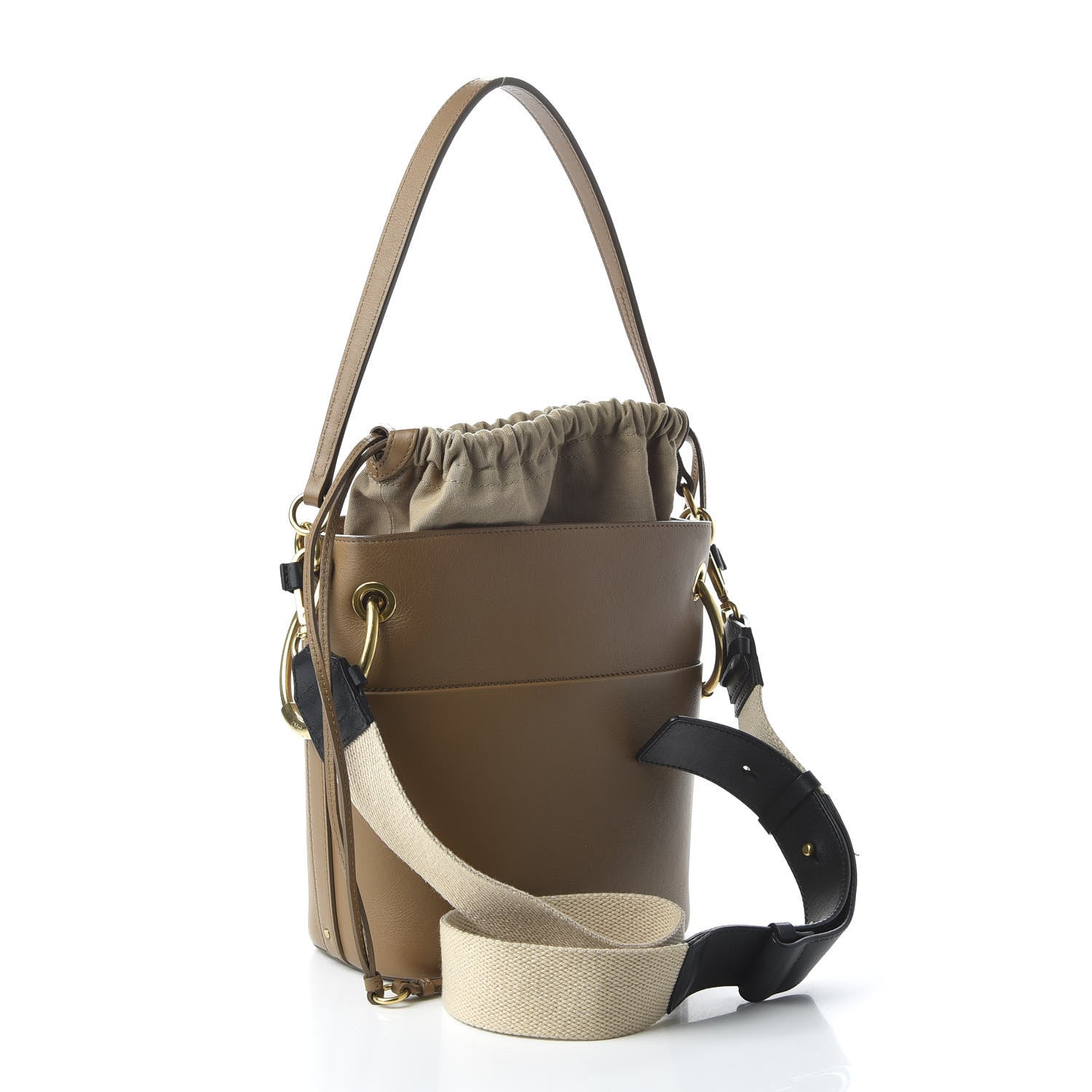 Chloe Smooth Calfskin Small Roy Bucket Bag Nut 3 of 9