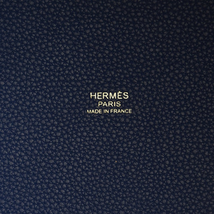 Hermes Taurillon Maurice Picotin Lock 18 PM Bleu Saphir 6 of 10