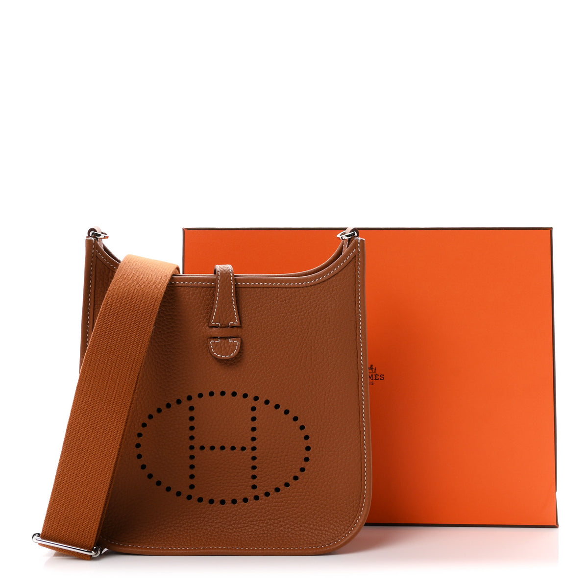 Hermes Taurillon Clemence Evelyne 23 Poche III Gold 20 of 21