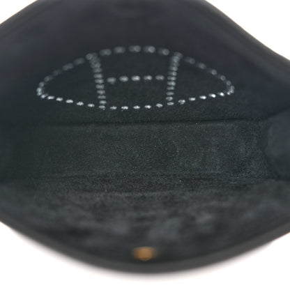 Hermes Taurillon Clemence Amazone Evelyne TPM Black Chocolate 5 of 12