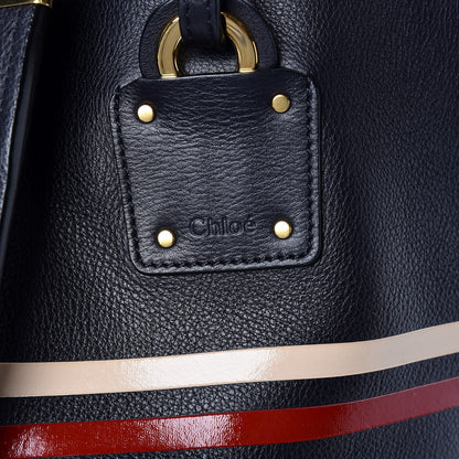 Chloe Smooth Calfskin Medium Vick Tote Full Blue 7 of 9