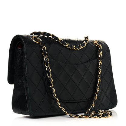 Chanel Lambskin Quilted Small Double Flap Black 2 of 11