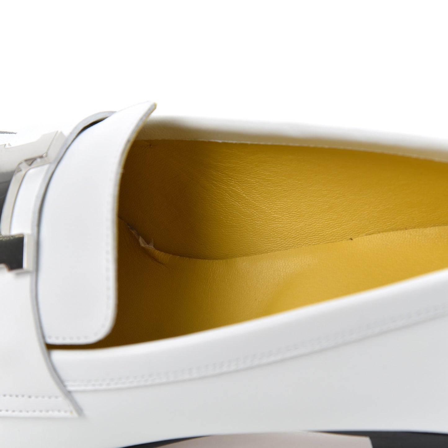 Calfskin Womens Royal Loafers 36.5 White
