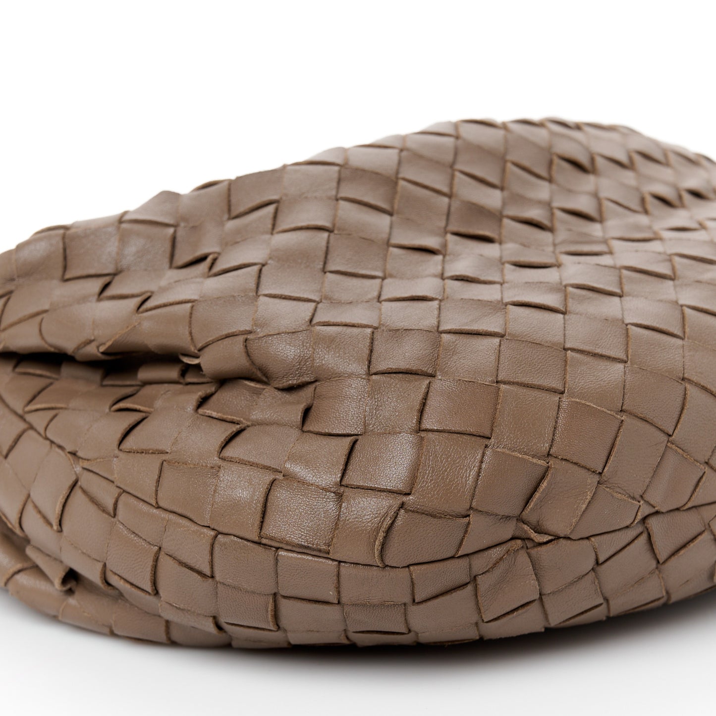 Nappa Intrecciato Teen Jodie Hobo Dark Taupe