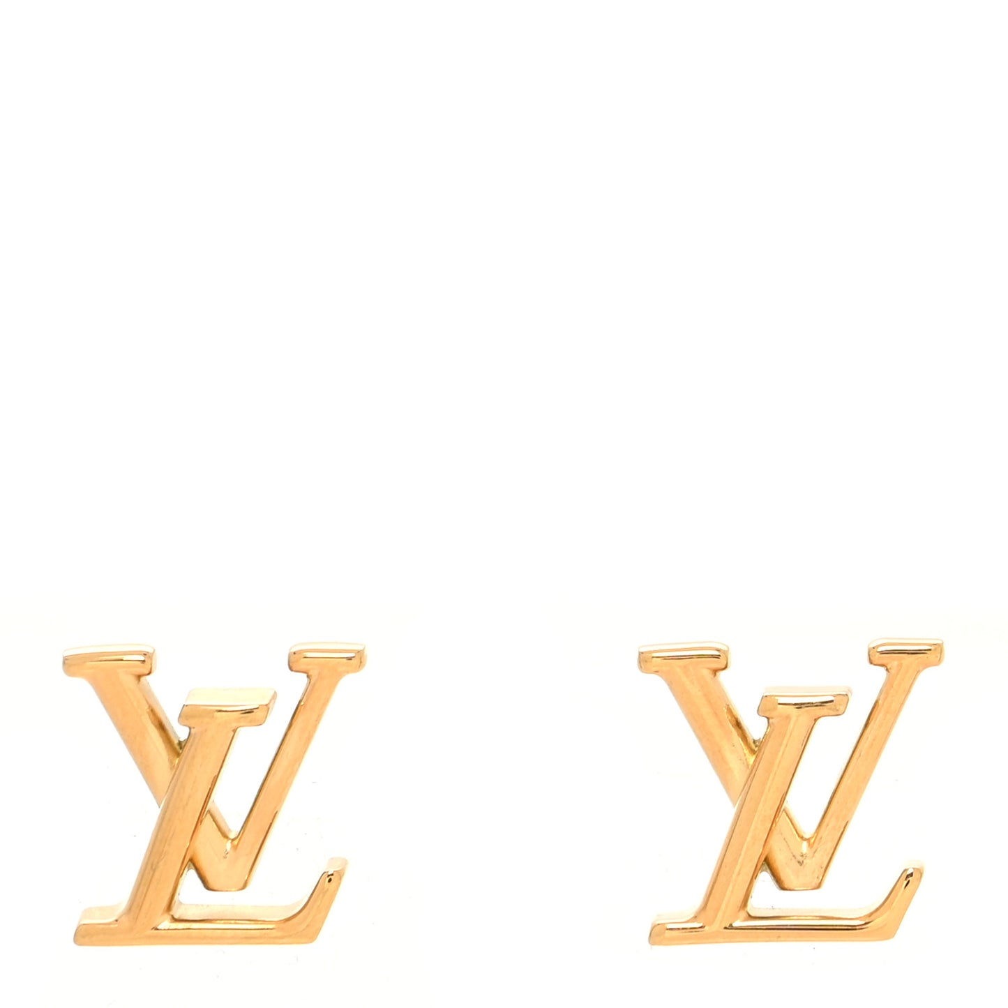 Metal LV Iconic Earrings Gold