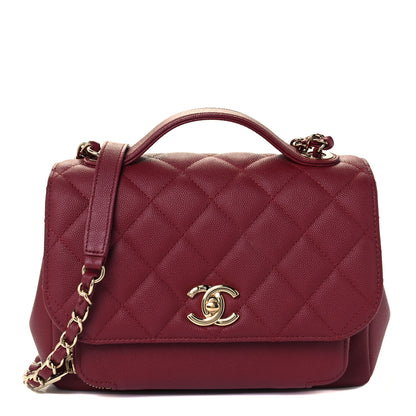 Chanel Caviar Quilted Small Business Affinity Flap Burgundy 1 of 11
