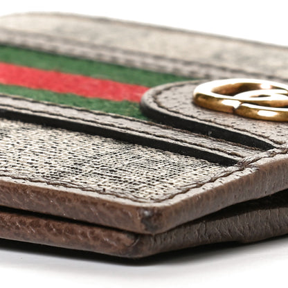 Gucci GG Supreme Monogram Web Mens Ophidia Bi-Fold Wallet Beige New Acero 7 of 9
