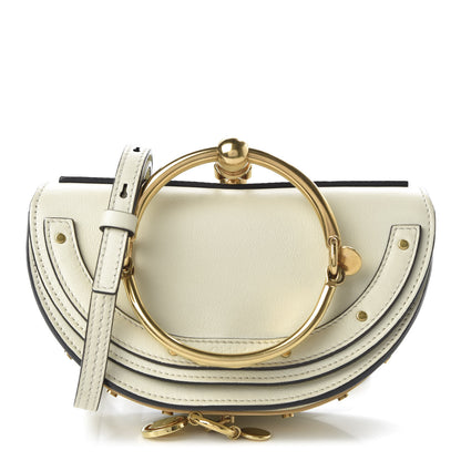 Chloe Calfskin Small Nile Bracelet Minaudiere Bag Off White 1 of 9