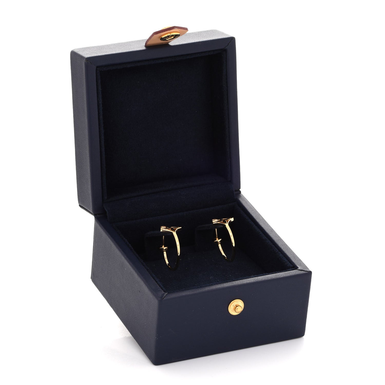 Louis Vuitton 18K Yellow Gold Diamond Small Idylle Blossom Hoop Earrings 6 of 6