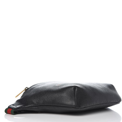 Gucci Grained Calfskin Logo Belt Bag Black 4 of 7