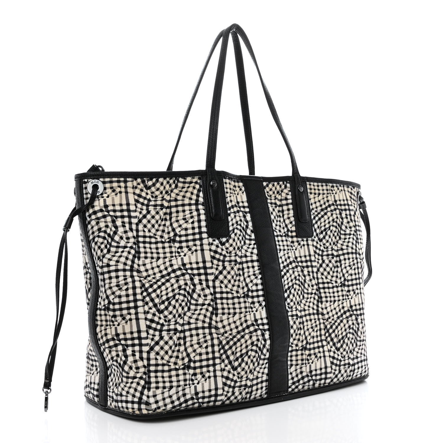 MCM Visetos Large Liz Reversible Shopper Tote Black 14 of 18