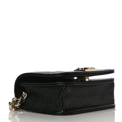 Chanel Caviar Quilted Boy Flap Waist Belt Bag Black 3 of 14