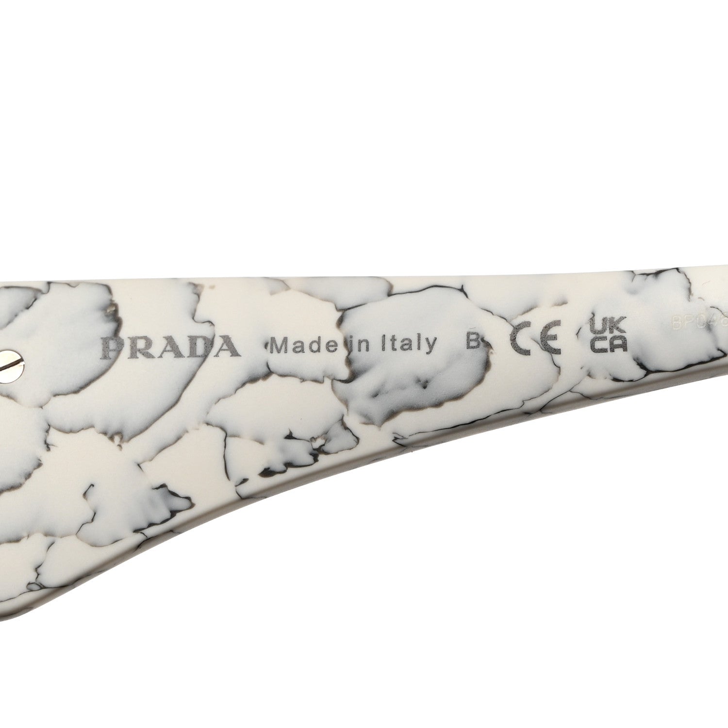 Prada Acetate Symbole Sunglasses SPR 13Z White Marble 6 of 7
