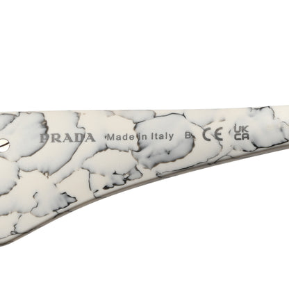 Prada Acetate Symbole Sunglasses SPR 13Z White Marble 6 of 7