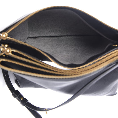 Celine Lambskin Small Trio Crossbody Bag Black 5 of 13