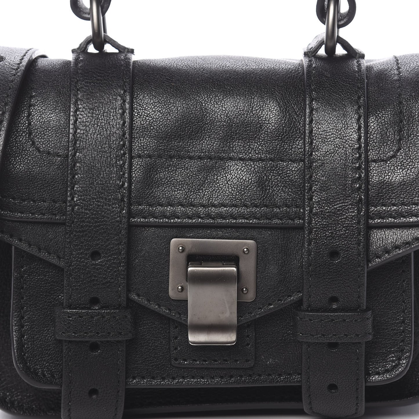 Lambskin Micro PS1 Satchel Black