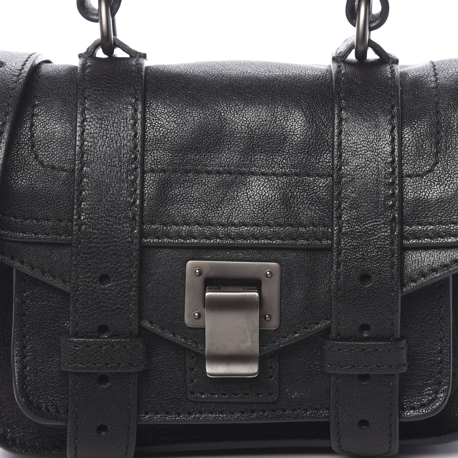 Proenza Schouler Lambskin Micro PS1 Satchel Black 9 of 9