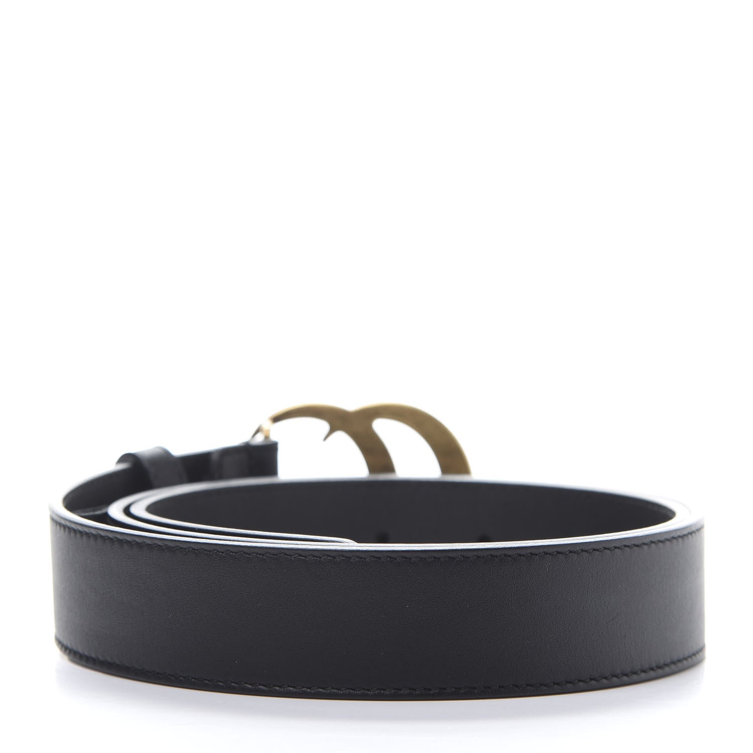Gucci Calfskin Double G 30mm Belt 85 34 Black 2 of 7