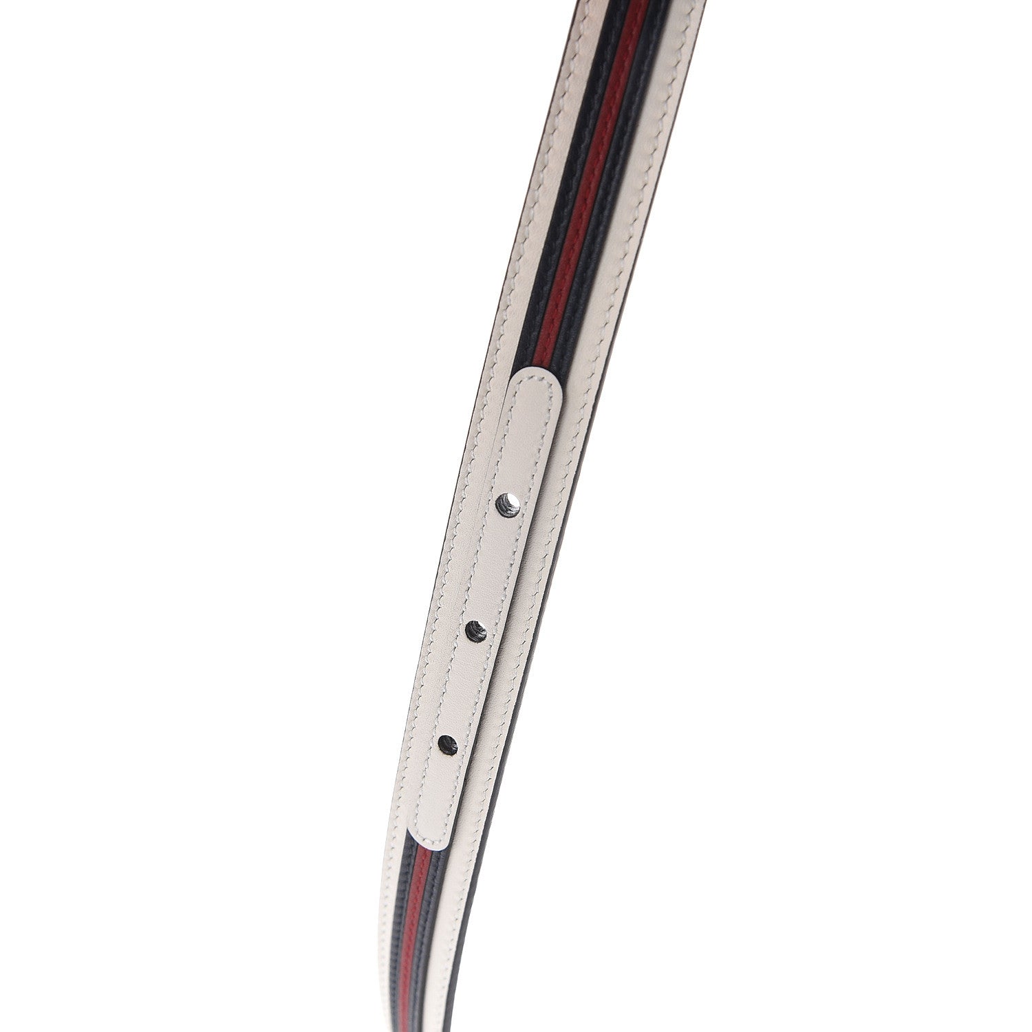 Gucci Calfskin Torchon Double G 20mm Belt 80 32 Off White Blue Red 3 of 5