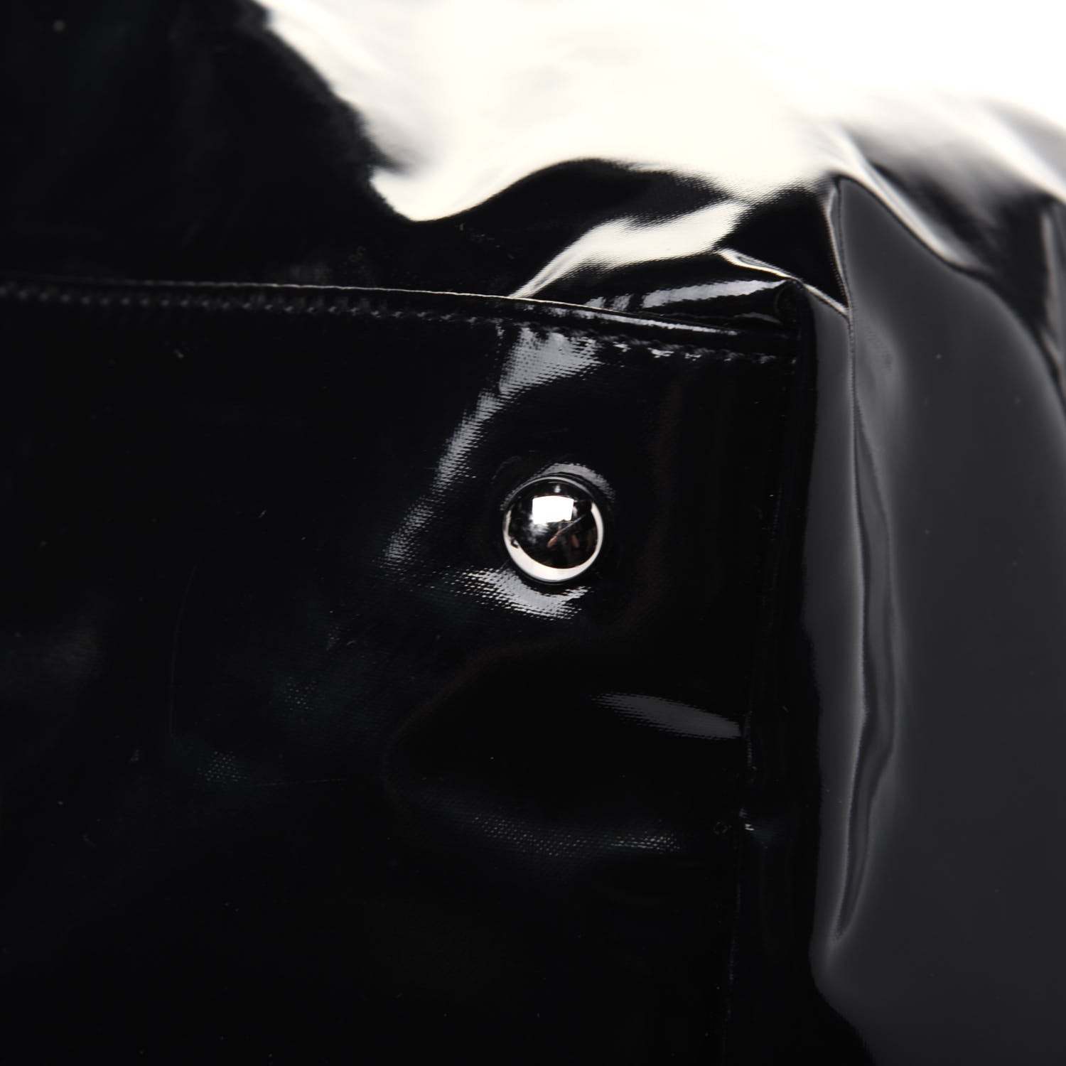 Chanel Vinyl Large La Pausa Bay Shopping Bag Black 14 of 25