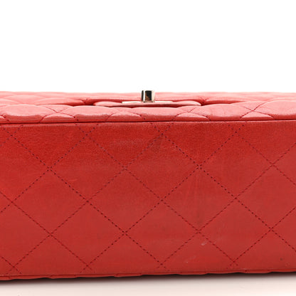 Chanel Lambskin Quilted Maxi Single Flap Red 11 of 14