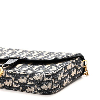 Christian Dior Oblique Saddle Chain Pouch  Blue 10 of 10