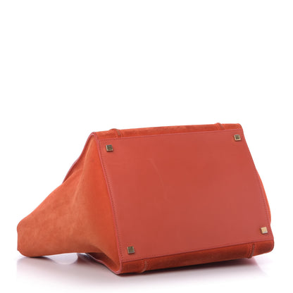 Celine Nubuck Medium Phantom Luggage Bright Orange 4 of 14