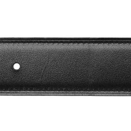 Hermes Box Togo 32mm H Belt 80 32 Black Chocolate 6 of 7