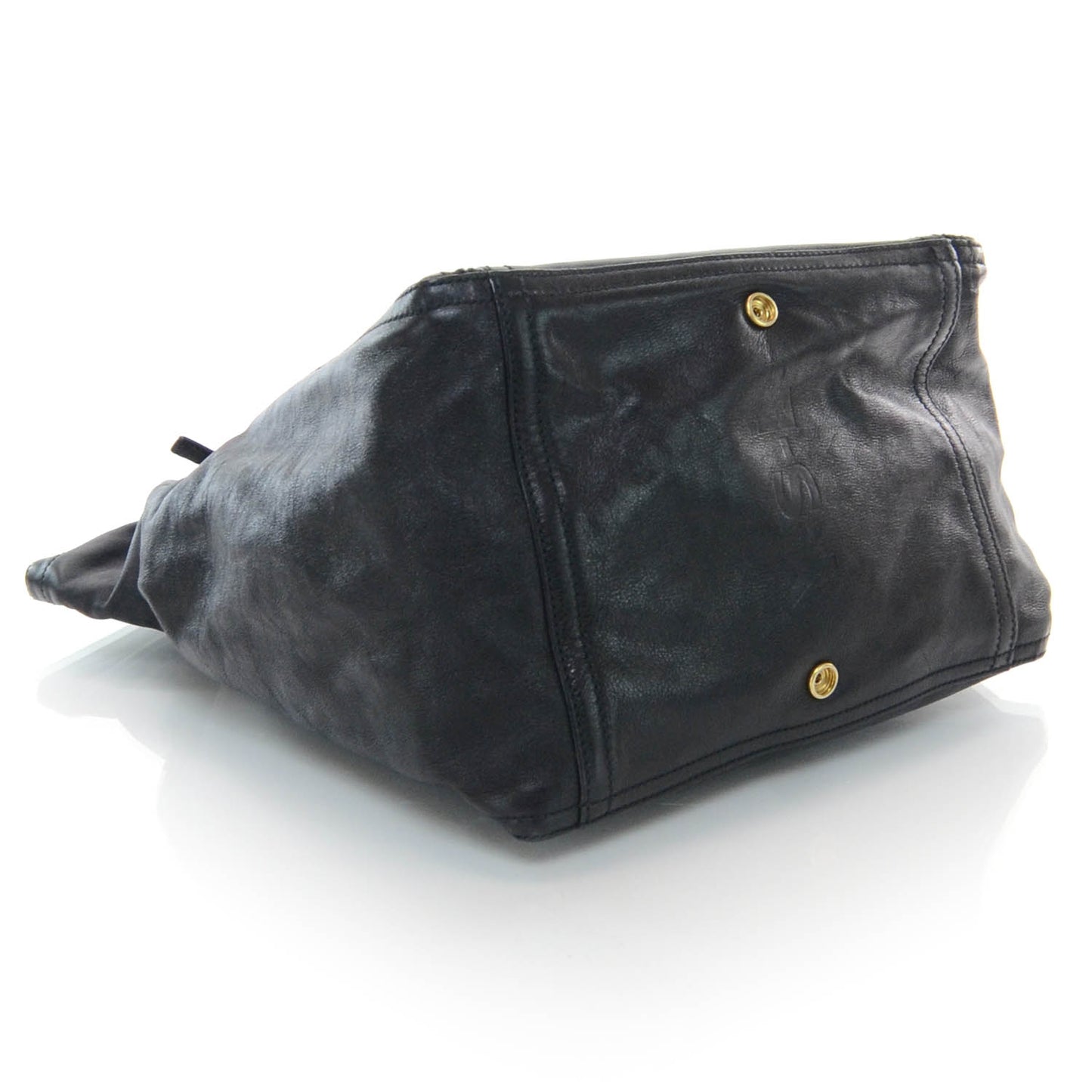 Leather XL Downtown Tote Black