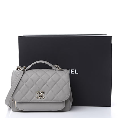 Chanel Caviar Quilted Medium Business Affinity Flap Grey 10 of 10
