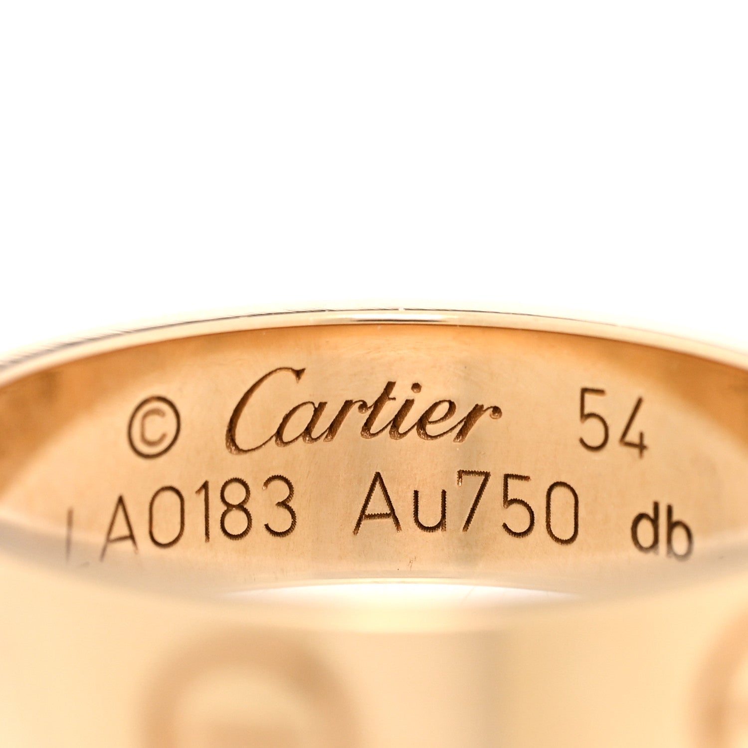 Cartier 18K Yellow Gold 5.5mm LOVE Ring 54 7 4 of 5