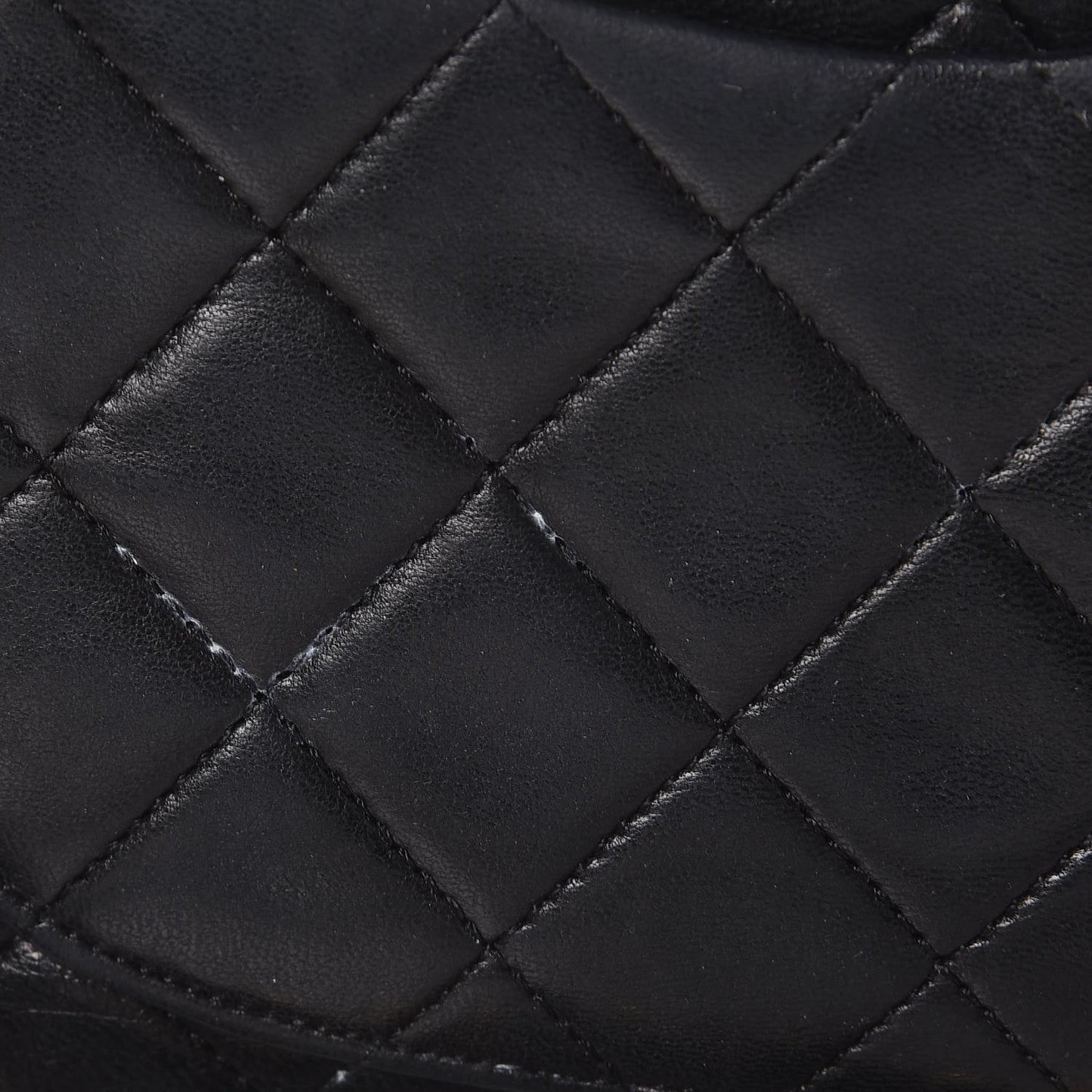 Lambskin Quilted Small Double Flap Black