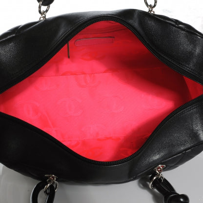 Chanel Calfskin Quilted Large Cambon Bowler Black White 9 of 9