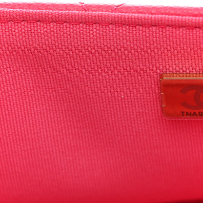 Chanel Caviar Quilted XXL Travel Flap Bag Dark Pink 7 of 11
