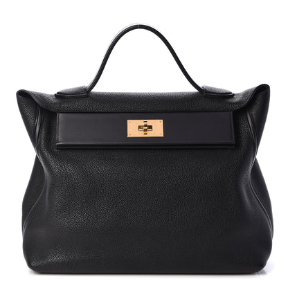 Hermes Taurillon Maurice Sombrero 24/24 35 Black 1 of 12