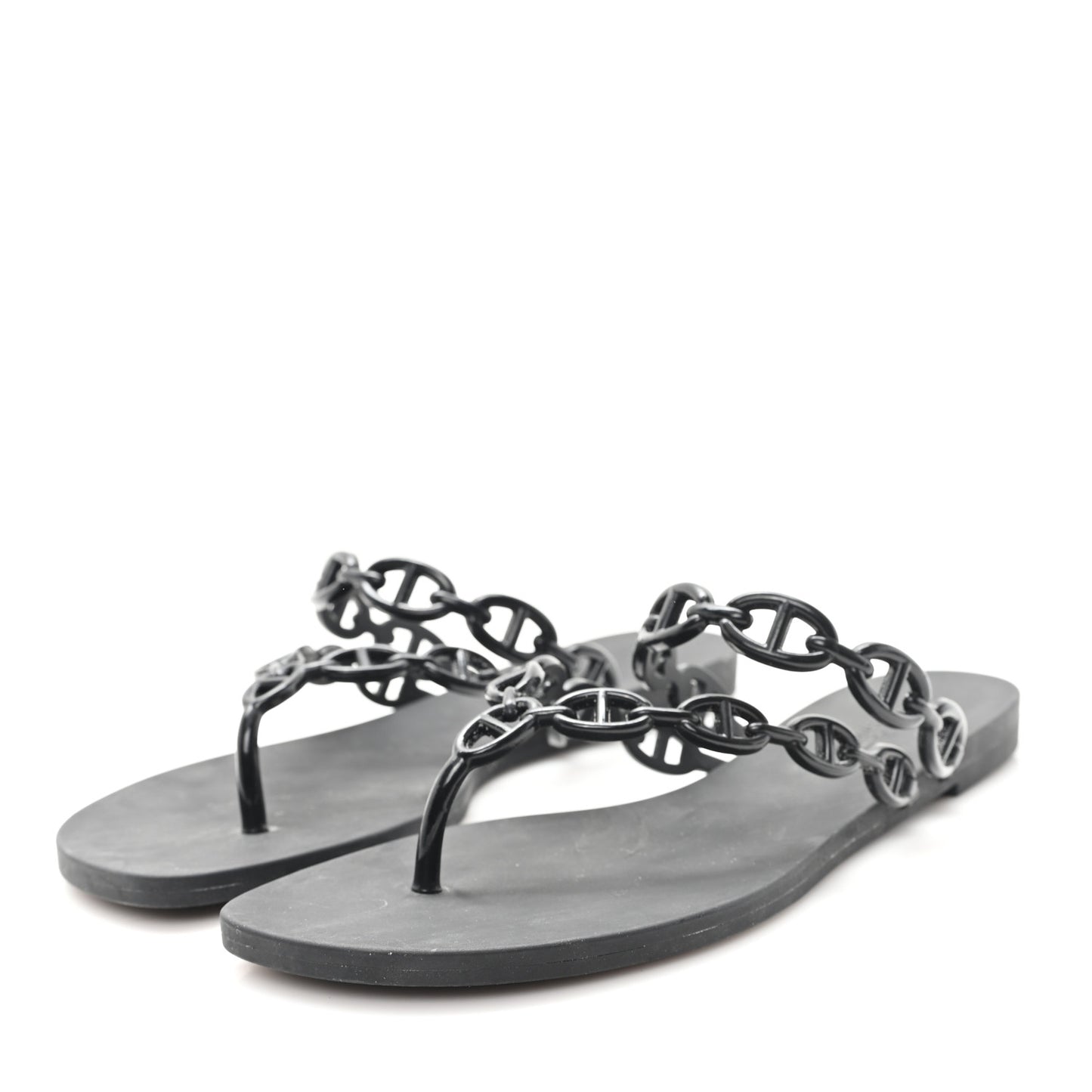 Rubber Womens Island Sandals 39 Black